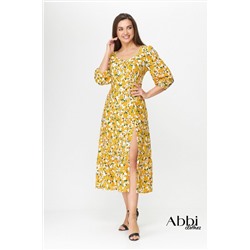 Платье ABBI 1012 Желтые кувшинки