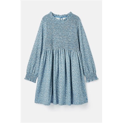 Joules Gracie Shirred Printed Dress