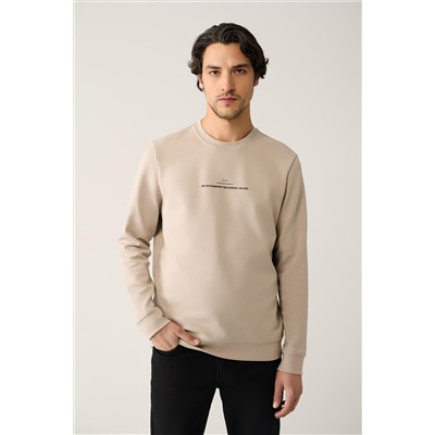 Толстовка с принтом Stone Crew Neck Interlock