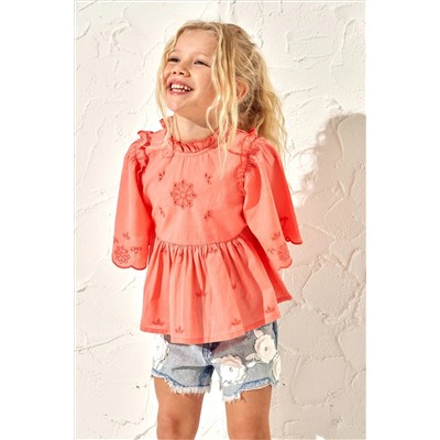 Angel & Rocket Lottie Spotty Bow Nude Top