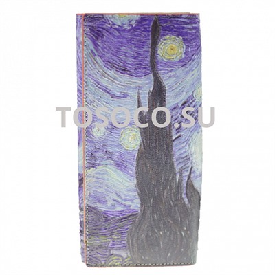 vy456589 starry night кошелек Vereva classic натуральная кожа 9х19x2