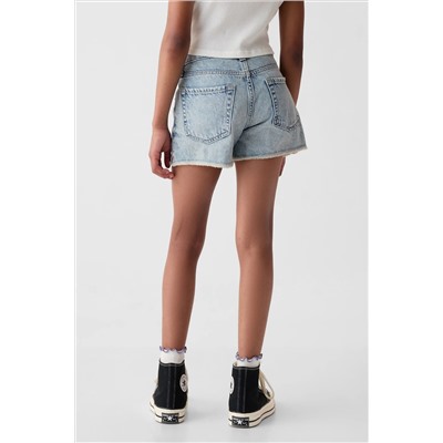 Gap Light Wash Denim Low Rise Stride Shorts (6-13yrs)