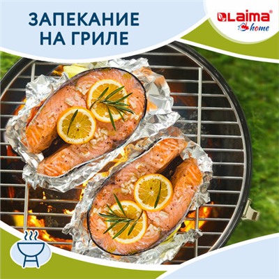 Фольга пищевая алюминиевая, 29 см х 10 м, толщина 8 мкм, LAIMA, 607802