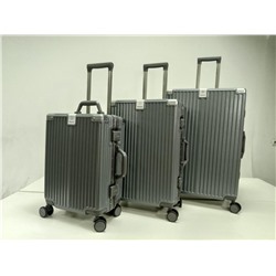 Набор из 3-х чемоданов, композит, алюминий, MIRONPAN  32408 Темно-серый