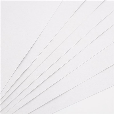 Картон белый, А4, 8 листов, немелованный, односторонний, в папке, 220, г/м², Смешарики
