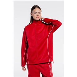 Женский красный спортивный костюм Friday Offset Domingo на молнии, большой свитшот большого размера