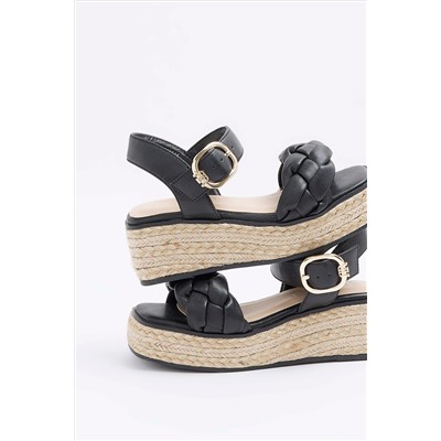 River Island Girls Woven Plait Wedge