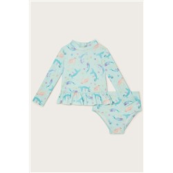 Monsoon Blue Sea Creatures Two-Piece Sunsafe Suit