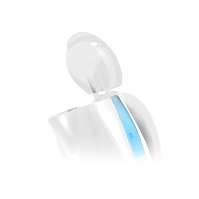 Чайник Centek CT-0040 <White 1.8л> 2200Вт, открывание кнопкой, внутренняя подсветка