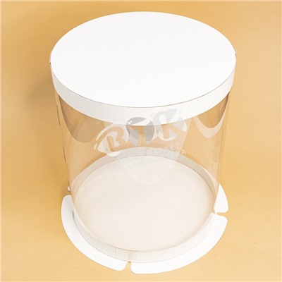 Упаковка для торта круглая ТУБУС белая 250х290 мм VTK