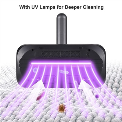 Ручной беспроводной пылесос для удаления пыли и пылевого клеща для мебели с УФ лампой