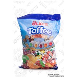 Жев. конфеты Ulker "Toffee" с начинкой (в ассортименте) 1 кг 1/8