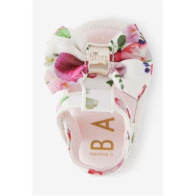 Baker by Ted Baker Baby Girls Floral Bow Padders White Sandals