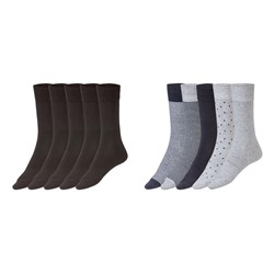 LIVERGY® Herren Socken, 5 Paar, mit Baumwolle