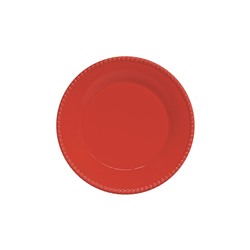 Тарелка закусочная 19см (красный) "Tiffany" без инд.упаковки.