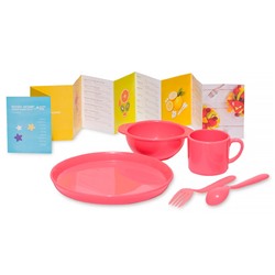 Набор посуды для детей AMILA KIDS, розовый