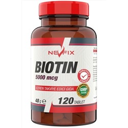 Nevfix Biotin 5000 Mcg 120 Tablet