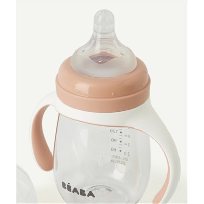 BEABA
BIBERON D'APPRENTISSAGE 2 EN 1 ROSE 210ML