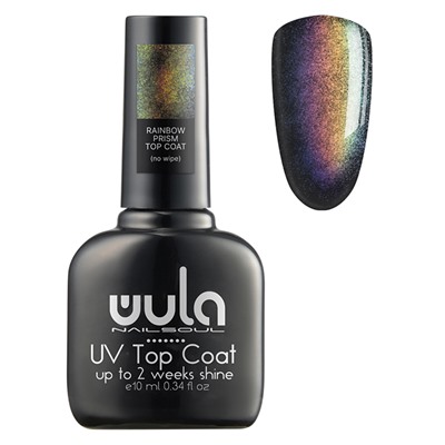 Wula UV Top сoat Rainbow Prism голографический топ с эффектом "кошачий глаз" 10 мл