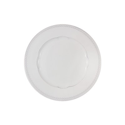 Тарелка обеденная Augusta белая, 27 см, 57531