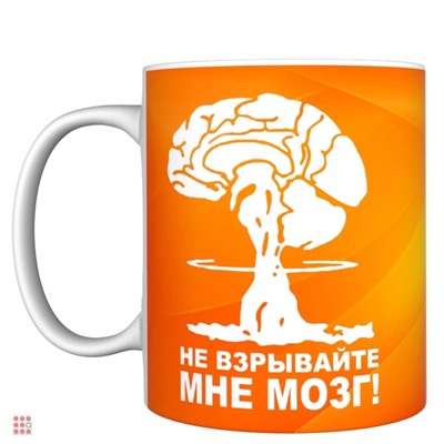 Кружка прикол "Не взрывайте мне мозг !", 330мл