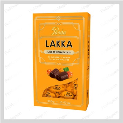 Шоколадные конфеты с морошковым ликером Panda Lakka 290 гр