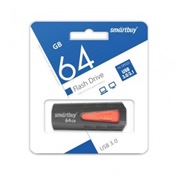 USB 3.0/3.1 карта памяти 64ГБ Smart Buy Iron (черно-красный)