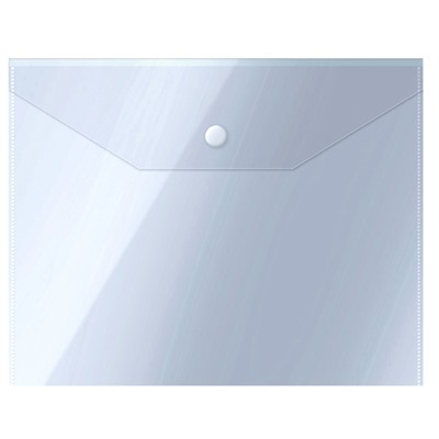 5шт. Папка-конверт на кнопке OfficeSpace А5 (190*240мм), 150мкм, прозрачная