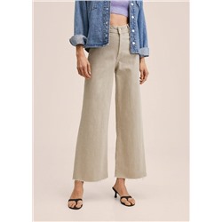 Jeans culotte tiro alto -  Mujer | MANGO OUTLET España