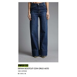 8WG0133 DENIM BOOTCUT CON ORLO ALTO