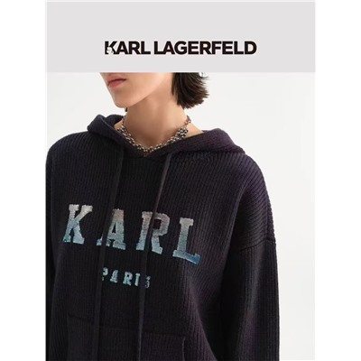 ОРИГИНАЛ!!! Худи вязаное Karl Lagerfeld 50% шерсть