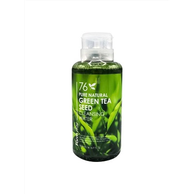 FarmStay Очищающая вода с экстрактом зеленого чая 76 Pure Natural Green Tea Cleansing Water