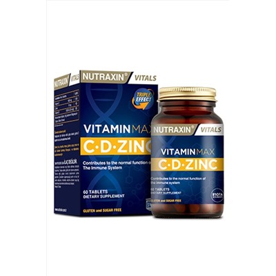 Nutraxin Vitamin Max C-d Çinko 60 Tablet