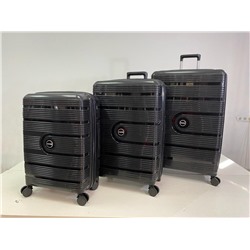 Набор из 3-х чемоданов с расширением 23105 Черный
