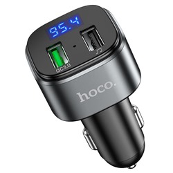 Автомобильный FM-трансмиттер HOCO E67 Bluetooth (черный)