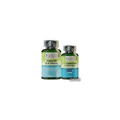 Nature's Supreme Tonalin CLA 120 + L-карнитин Carnipure, набор из 60 капсул