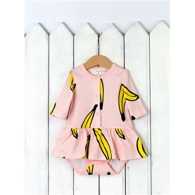 Б65/7-И Боди-платье "Bananamama" (розовый)