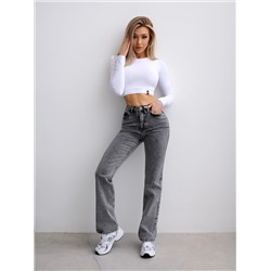 Джинсы Bona Fashion: Straight Leg Jeans Gray в интернет-магазине спортивной одежды Bona Fide