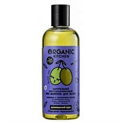 Шампунь для волос Organic Kitchen OLIVE You Натуральный восстанавливающий, 270 мл