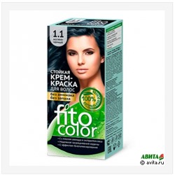 Стойкая крем-краска для волос Fitocolor 115 мл, тон 1.1 иссиня-черный
