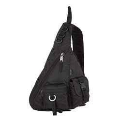 Однолямочный рюкзак П1378 (Черный)