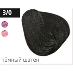 OLLIN color 3/0 темный шатен 100мл перманентная крем-краска для волос