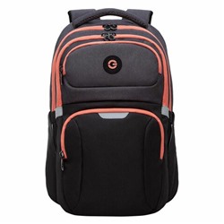 Рюкзак GRIZZLY школьный анатомич спинка 2 отд. BLACK/ORANGE 41х27х17 см RD-342-1/2/272808 (1)