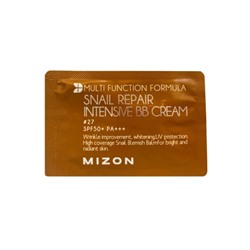 MIZON Snail Repair Intensive BB Cream SPF50+ РА+++ #27 [POUCH] ББ-крем с экстрактом муцина улитки 1мл