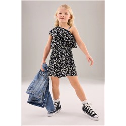 Asymmetric Frill Playsuit (3-16yrs)