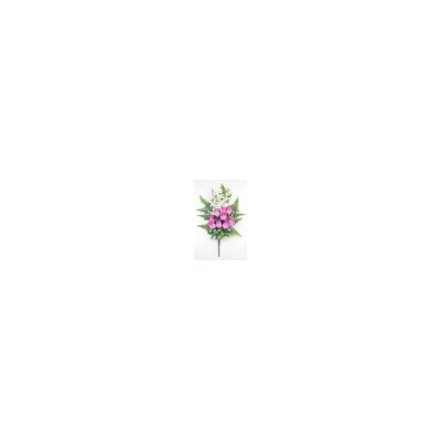 Искусственные цветы, Ветка в букете бутонов роз с гладиолусами (1010237)