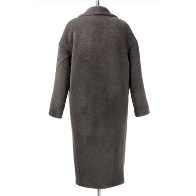 02-3026 Пальто женское утепленное Ворса серый
