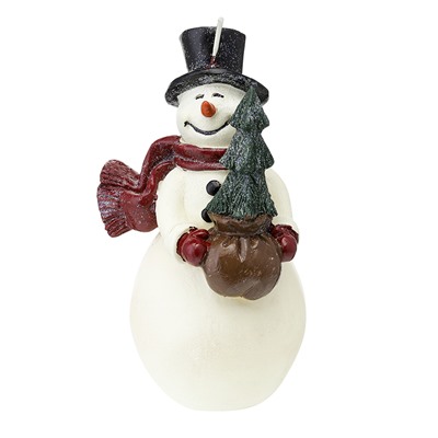 Свеча декоративная Festive snowman из коллекции New Year Essential, 15 см