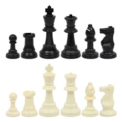 Шахматные фигуры турнирные Leap, 32 шт, король h-9.5 см, пешка h-5 см, полипропилен