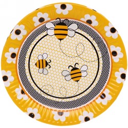 Тарелка бумажная 18 см в наборе 10 шт "Пчелки"